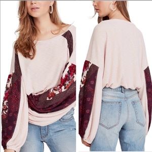 NWT Free People Casual Clash Top